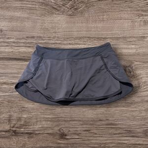 Charcoal Gray Athleta Skort With Built In Briefs
